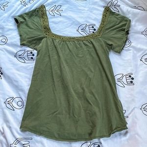 Lucky Brand Vintage Green Top